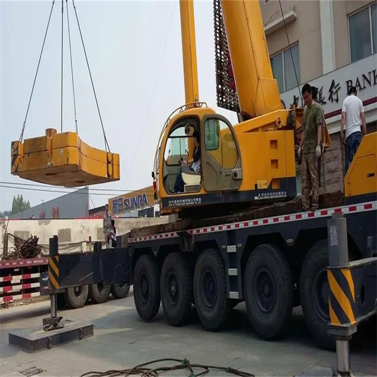 马湾镇当地吊车出租|机器吊装|75吨|工厂搬迁服务